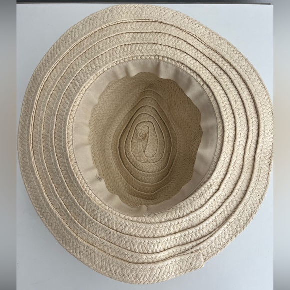 Girls Straw Wide Brim Hat - Picture 6 of 7
